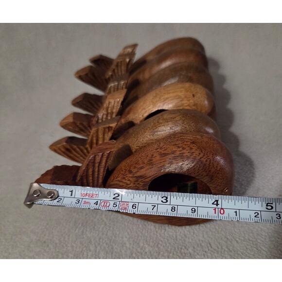 Lot 6 Wooden Whale Napkin Rings Philippines Nautical Dinner Party - Picture 6 of 8